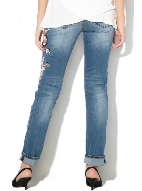 Desigual Barcelona Flowers slim női farmernadrág – 24