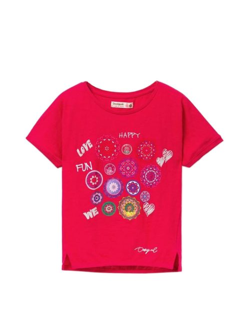 Desigual Denver pink lány póló – 9-10 év