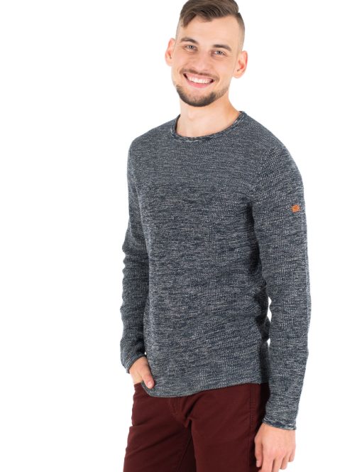 Camel melírozott, kötött férfi pulóver – 4XL