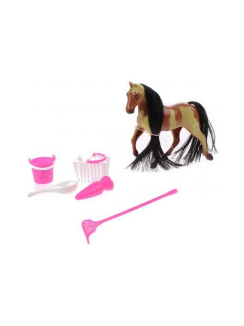 Toi-toys Horses fésülhető ló figura kiegészítőkkel – barna