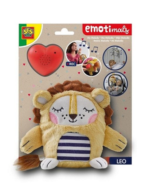 Emotimals hangfelvevős plüss állat – 15 cm, Leo