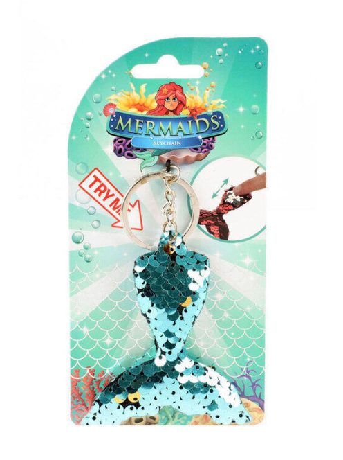 Toi-toys Mermaids sellős, flitteres kulcstartó