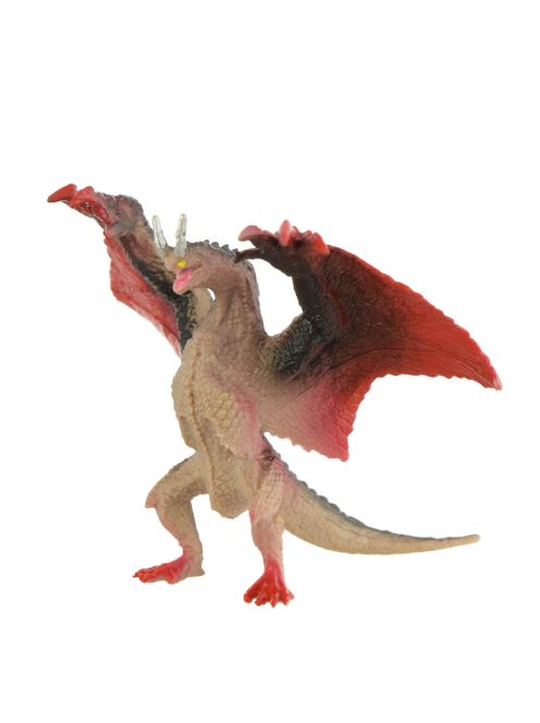 Johntoy Dragons fekete, barna sárkány figura – 12 cm