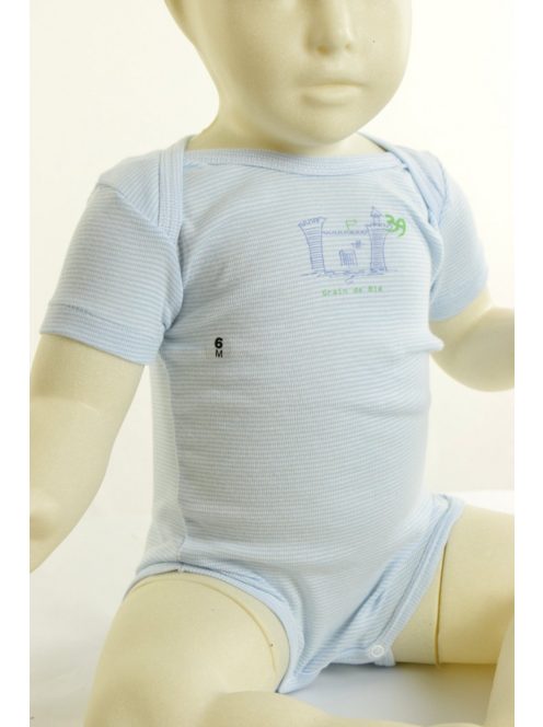 Grain de Blé kék mintás baba body – 67 CM