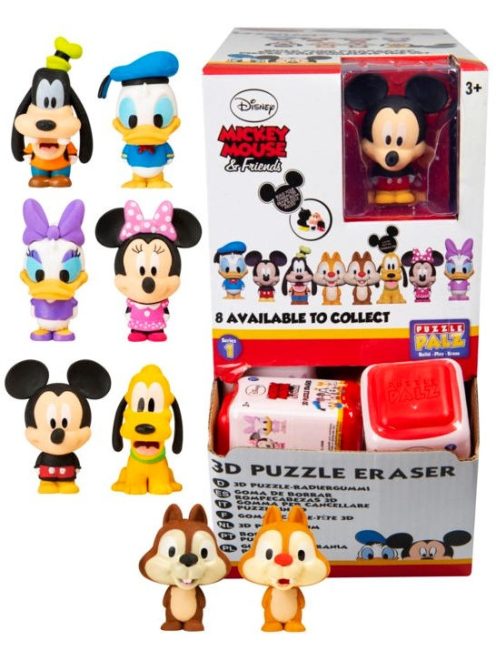 Mickey Egér és barátai 3D puzzle radír meglepetés