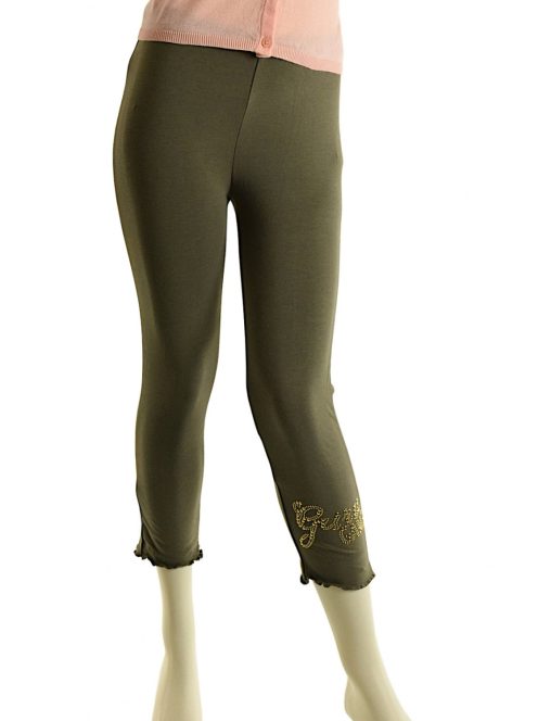 Guru zöld lány leggings – 134/140