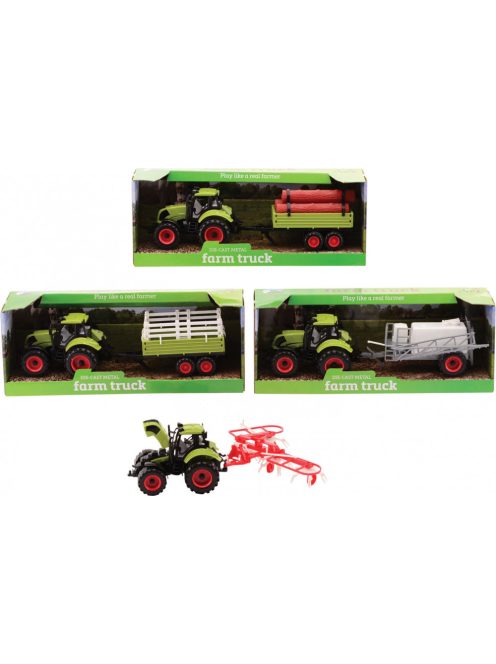 Farm Truck utánfutós traktor játék – 30 cm