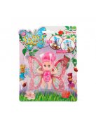 Butterfly Fairy tündér baba mozgó szárnyakkal – 8 cm