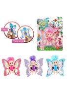 Butterfly Fairy tündér baba mozgó szárnyakkal – 8 cm