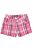 George pink kockás lány short