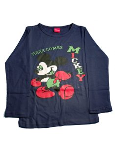 Disney Mickey egér sötétkék, hosszú ujjú gyerek felső